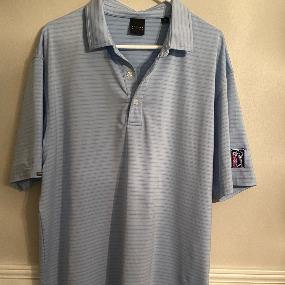 New without tags DUNNING GOLF POLO SHIRT SS XL Athletic PGA tour Logo